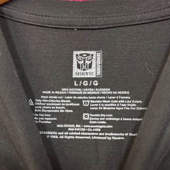 Transformers the Movie Classic Promo Film Poster Tee L - Picture 4 of 4